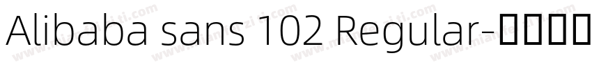 Alibaba sans 102 Regular字体转换
